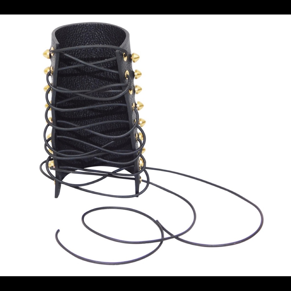 All Spiked Up Leather Bracelet